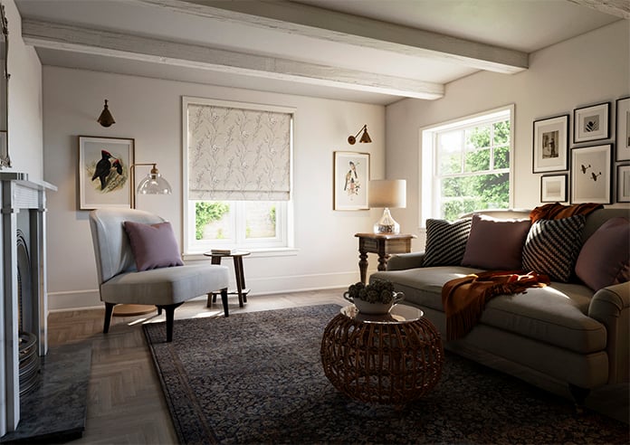 Laura Ashley Pussy Willow, Natural - Twist&Fit Roman Blind - Image 7